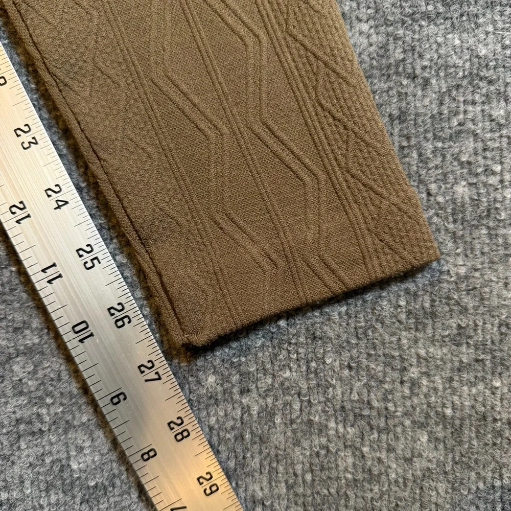 French Laundry‎ Womens S/M Brown Diamond Pattern Knit Fleece Lined Leggings